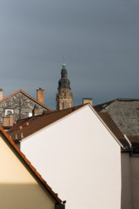 Townscape of Coburg, house, tower, roofs Townscape of Coburg, house, tower, roofs
